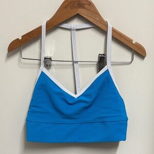 Five Dancewear Blue Boss Bra with White Trim size SA